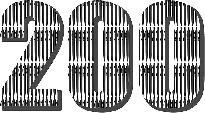 deegtran Pens Bulk, 200 Pack No Bleed Black Barrel Click Pens, Wholesale Retractable Ballpoint Pens, Pens Medium Point, Smooth Ink Pens, 1.0MM Black Ink