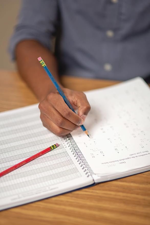 TICONDEROGA Erasable Checking Pencils, Pre-Sharpened with Eraser, Red, Pack of 2 (13901)