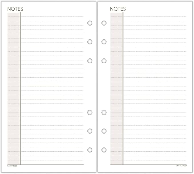 Day Runner Undated Planner Notes Refill, 3.75 x 6.75 Inches (013-200)