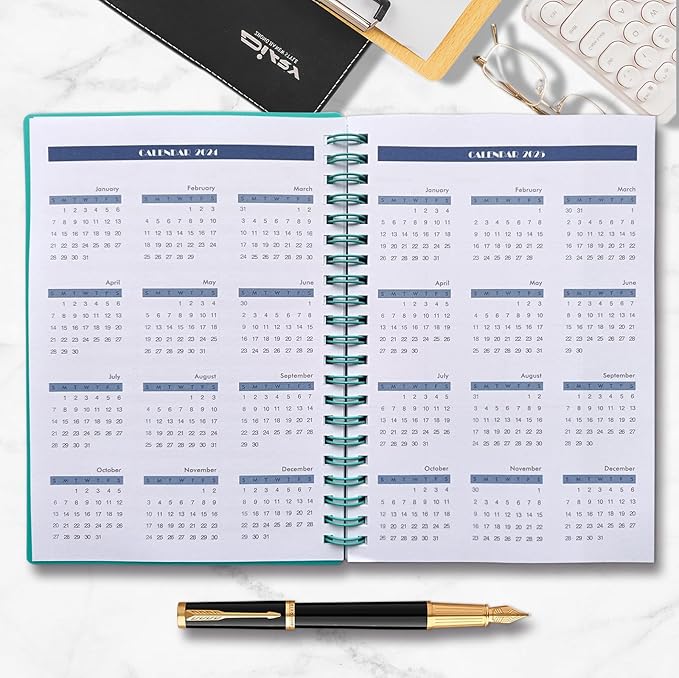 Cheneyboo 2025 Planner - January 2025- June 2026, Monthly Weekly Daily Planner 2025-2026, 18 Month Planner, 7.5"x10.2", Big Size Planner, Green