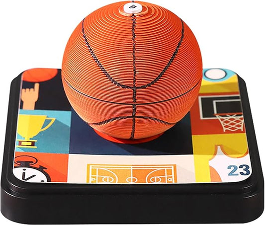 3D Art Calendar Memo Pad 2025,Creative Time Piece Calendar 2025 Desk Calendar,Basketball Tear Away Paper Carving Calendar 3D Memo Pad Art Notepad DIY Christmas Gift