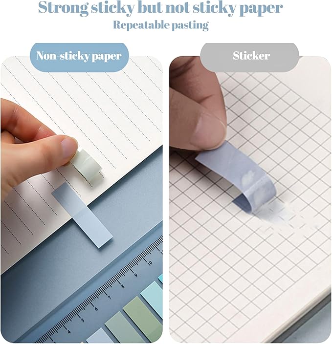 Golcellia Sticky Tabs,Sticky Note Tabs,Book Tabs,Index Tabs, Page Tabs, Page Markers,60 Colors, 7 Designs,Annotation Tabs,Book Annotation Supplies