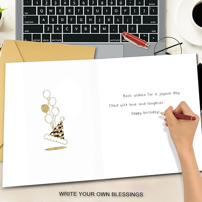25th Birthday Card, 25th Birthday Decorations for Her Him, 25th Birthday Gifts for Daughter Son, Back in 2000 Birthday Card, Black Gold