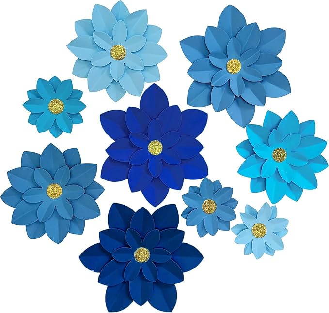 Blues Cardstock 8.5 x 11 Craft Paper Cover Stock Stash Pack- Blue Tones Assorted Colored Scrapbook Paper 80lb Card Stock for Construction Crafts, Embossing, Quilling, Cardmaking-30 Sheets