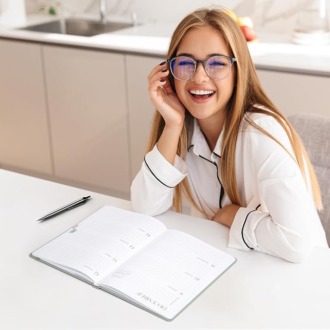 Beautiful 2024-2025 Academic Planner - A 6.7" x 9.7" Daily Planner for Women or Men with Weekly & Monthly Spreads For The 24-25 School Year - Runs From July 2024 - June 2025