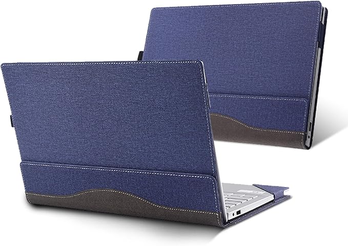 Laptop Cover for MSI Summit E13 Flip Evo Professional Laptop A11MT-022 /Summit E13 Flip Evo A12M / E13 FlipEvo A13MT 13" PU Leather Inside Pocket Cover (Blue)