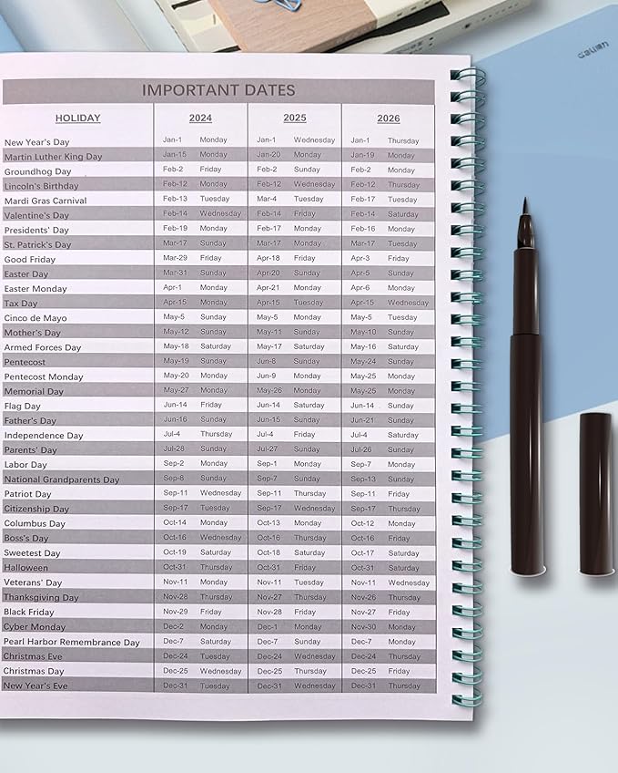 Cheneyboo Calendar 2025 - January 2025-June 2026, Calendar Planner 2025-2026, 18 Month Calendar Planner, 7.5"x10.2" Large Size Planner with Double Inner Pocket, Green