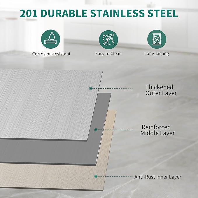 YITAHOME 30" x 24" Stainless Steel Table with Wheels for Prep & Work with Backsplash, NSF Metal Table Prep Table with Undershelf for Home Kitchen Restaurant Garage Warehouse