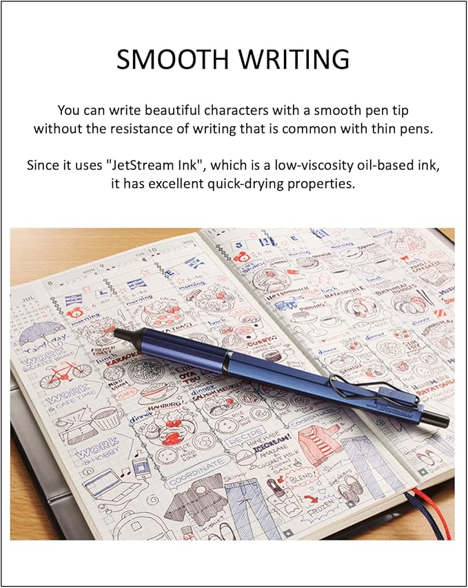 Uni Jetstream EDGE3 0.28mm Oil-based Ballpoint Pen White Red Body + Black/Red/Blue Refills, Sticky Notes Value Set