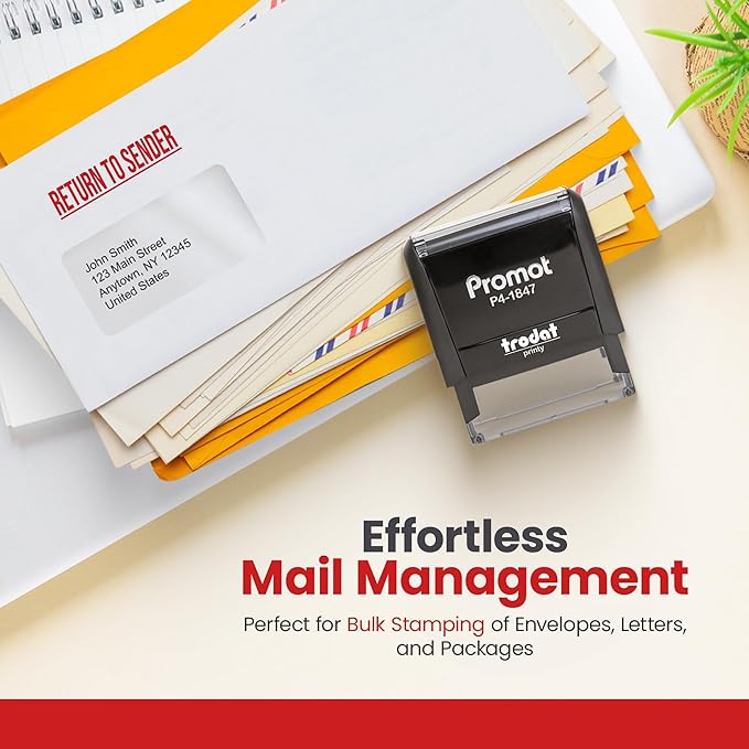 Promot Return to Sender - Self Inking Rubber Stamp