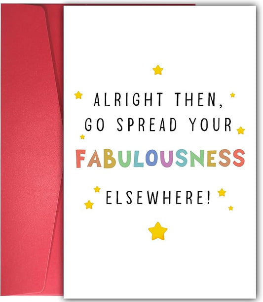 Funny Coworker Leaving Work Card - Humorous & Heartfelt Farewell & Congrats Promotion Card for Friend Starting New Job