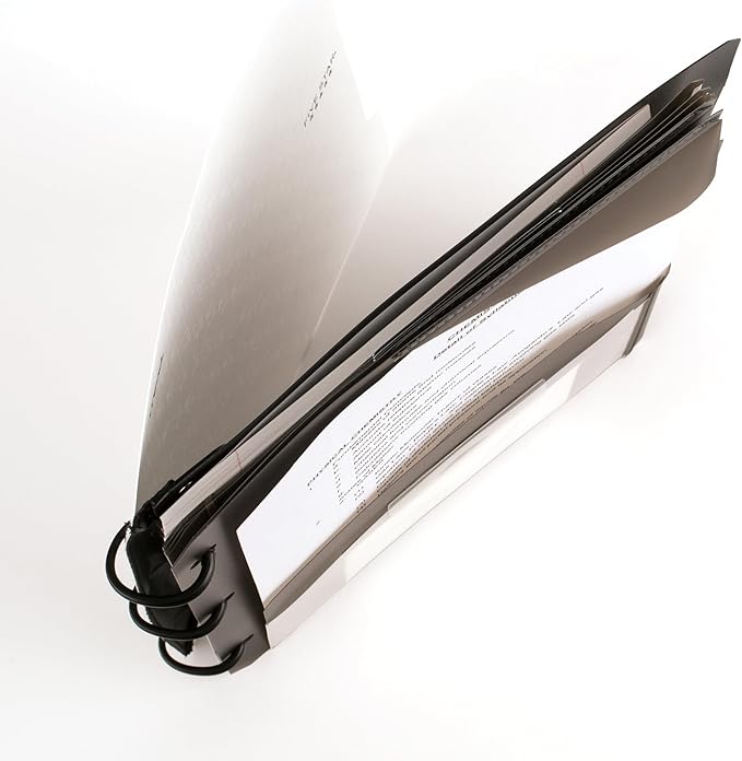 Five Star Flex Refillable Notebook + Study App, College Ruled Paper, 1-1/2 Inch TechLock Rings, Pockets, Tabs and Dividers, 300 Sheet Capacity, White (29324AE2)