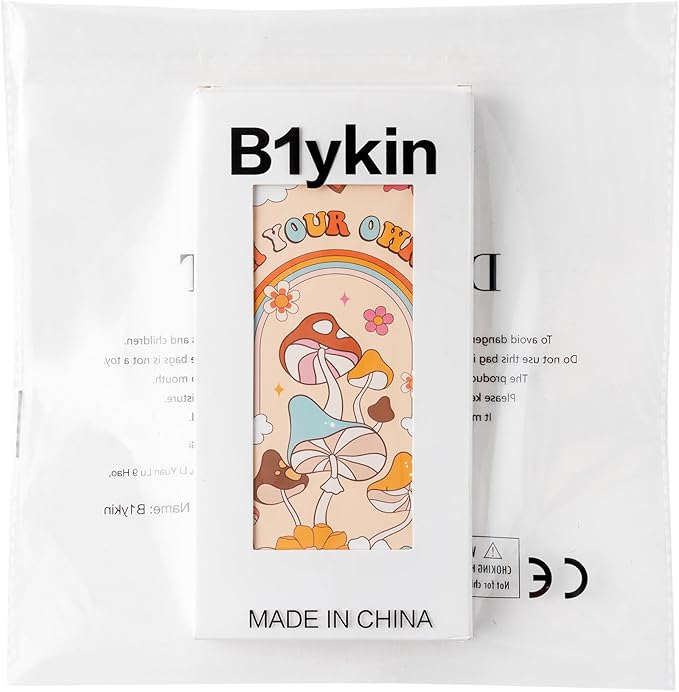 B1ykin Sticky Notes Set - Cartoon Theme Cute Self-Stick Notes Pad Teacher Appreciation Gifts, Self-Adhesive Writing Memo Pages Sticky to Do Notepad for Kids Employee School Office (Retro Mushroom)