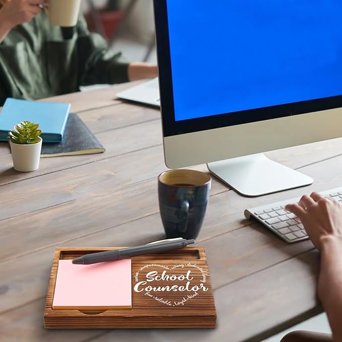 School Counselor Gifts, School Counselor Appreciation Gifts, Thank You School Counselor Gifts, School Counselor Office Decor, School Counselor Desk Self-Stick Note Pad Holders GSH4
