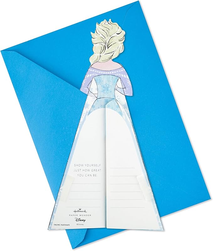 Hallmark Paper Wonder Frozen Disney Princess Pop Up Birthday Card (Honeycomb Elsa) for Birthdays, Encouragement, All Occasions