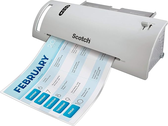 Scotch Matte Thermal Laminating Pouches, Ultra Clear with Matte Finish, Letter Size 8.9 in x 11.4 in, 20-Pack