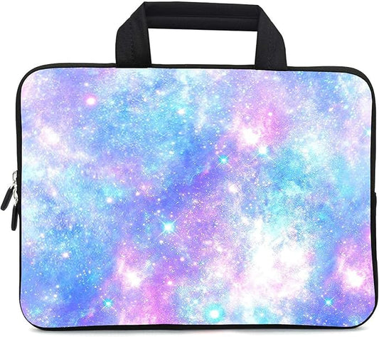 11.6 12 12.1 Inch Laptop Carrying Bag Protective Chromebook Case Pouch Netbook Notebook Ultrabook Bag Tablet Sleeve Cover Travel Briefcase with Handle For Men Women (galaxy-1)