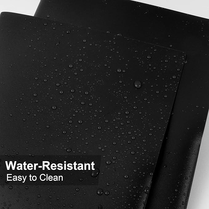 60-Pack Plastic Folders with Pockets,2-Pocket Poly Folders Holds 8-1/2" x 11" Paper for School/Office/Home, Black