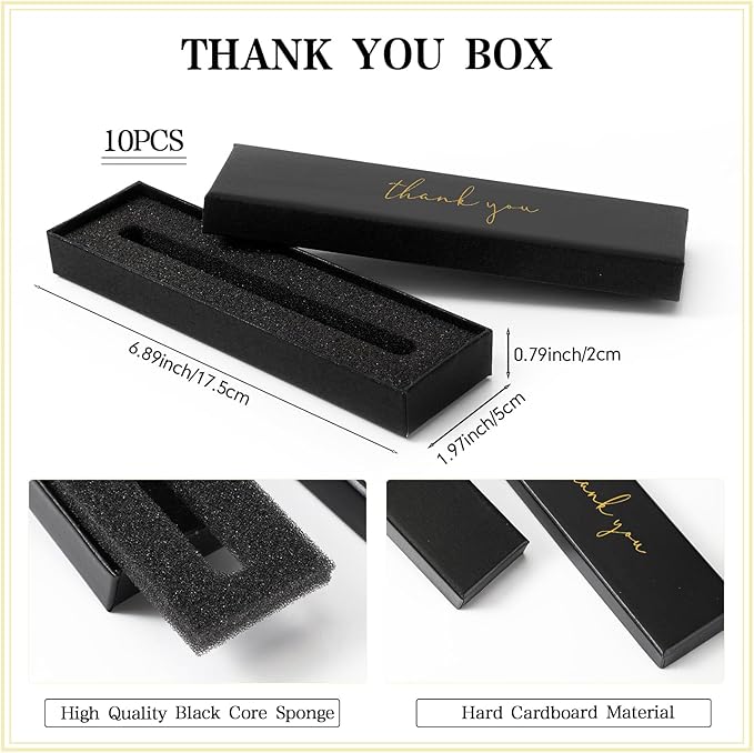 PerKoop 10 Set Thank You Gifts Inspirational Ballpoint Pens with Gift Boxes Bulk Appreciation Party Favors for Employee Coworker Staff Team Friends Office Supplies(Macaron,Mixed)
