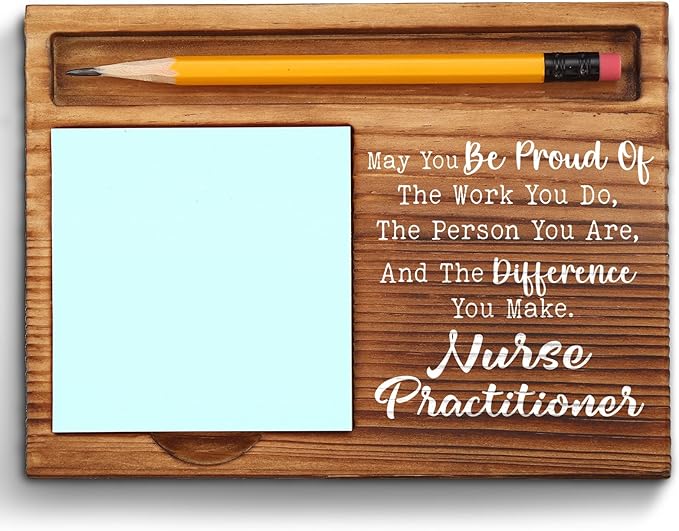 Nurse Practitioner Appreciation Gifts, Thank You Gifts for Nurse Practitioner, NP Gifts for Women, Men, Nurse Practitioner Office Desk Decor Gifts Self-Stick Note Pad Holders ZSS5