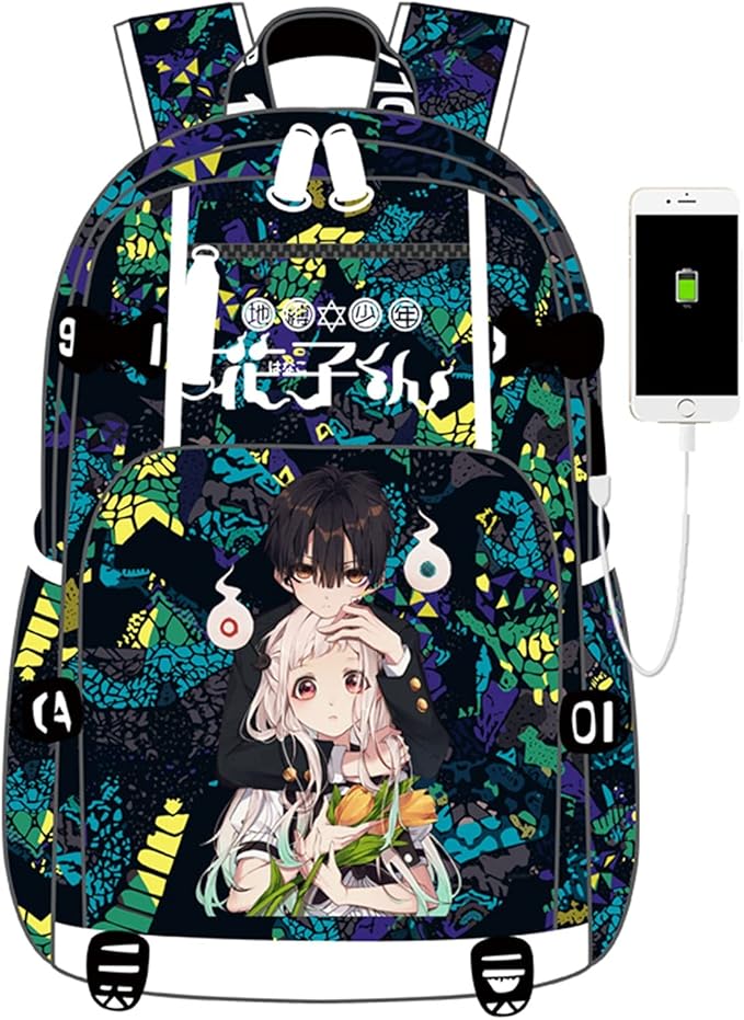 ISaikoy Anime Toilet Bound Hanako kun Backpack Satchel Bookbag Daypack School Bag Laptop Shoulder Bag Style7