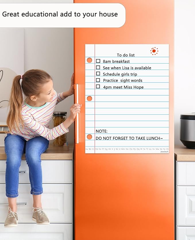 Dry Erase Giant Sized Magnetic Notebook Paper, Handwriting Lined Paper for Classroom Whiteboard Accessories, Dry Erase Notebook Teaching Aids, Homeschool Teaching Supplies 17" x 22"