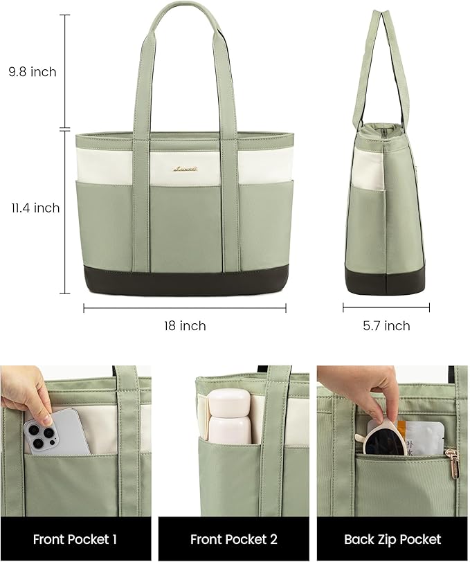LOVEVOOK Tote Bag for Women,Lightweight Work Bag for Teacher, 15.6 Inch Laptop Bag,Large Shoulder Bag