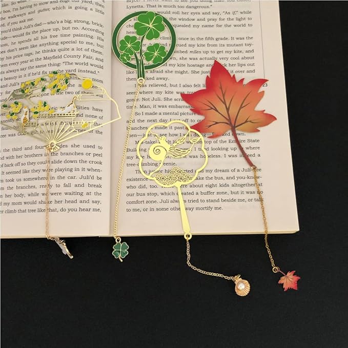 Bookmarks for Book Lovers Book Marks for Reading Women Birthday Graduation Christmas Gifts for Her Cute Metal Bookmark Book Markers Stocking Stuffers for Teens (Cat)