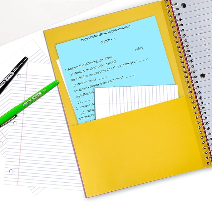 720 Packs (Pallet) 5 Subject Notebooks, Spiral Notebook Bulk, Wide Ruled, Pallet of Notebooks, 150 Sheets (300 pages), 8 x 10-1/2", Bulk Spiral Notebooks for School & Office, 4-7 Days Transit