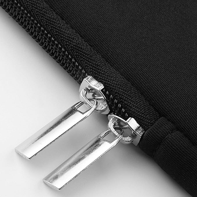 11-11.6 Inch Laptop Sleeve Case Soft Zipper Cover Carrying Bag Compatible 11.6" MacBook Air for Notebook Tablet Ultrabook Chromebook of Dell HP ThinkPad Lenovo Asus Acer Samsung (Black)