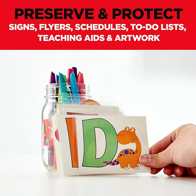 Scotch Thermal Laminating Pouches Premium Quality, 5 Mil Thick for Extra Protection, 20 Pack Business Card Size Laminating Sheets, Our Most Durable Lamination Pouch, 2.3 x 3.7 inches (TP5851-20)