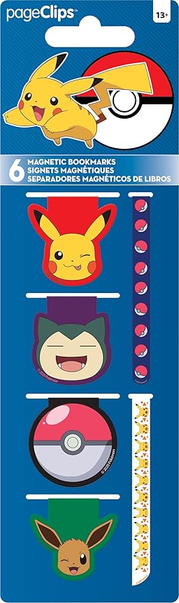 Antioch Magnetic Page Clips (6-Pack) Stationery Multicolor 2.25 x .022 x 8.25