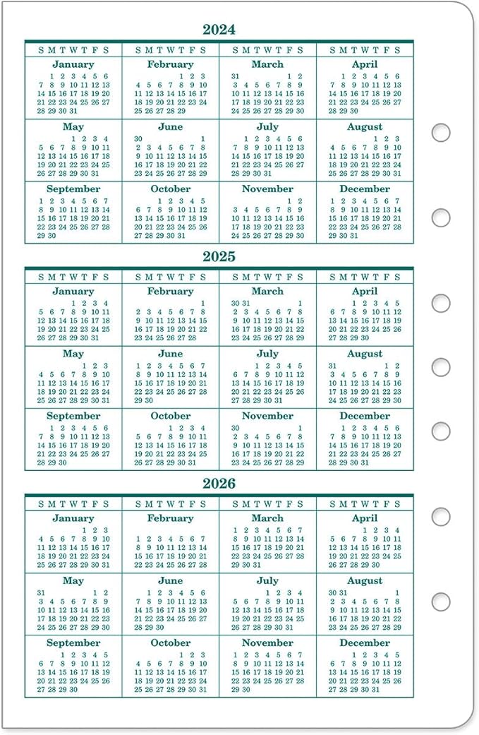 FranklinCovey - Original Two Page Per Day Ring-Bound Planner (Classic, Oct 2024 - Sep 2025)