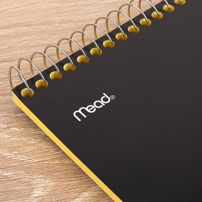 Mead Legal Pad Writing Pads, Top Bound, Wide Ruled Paper, 8-1/2" x 11", 70 Sheets, Great for Use as Home Office Supplies, Memo Pads, Note Pads, or Steno Pads, Letter Writing, Canary Yellow (MEA59880)