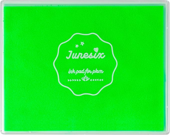 Ink Pad, 5x4'' Washable Stamp Ink Pad for Kids, Lighte Green