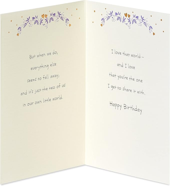 American Greetings Romantic Birthday Card (You-And-Me Moments)