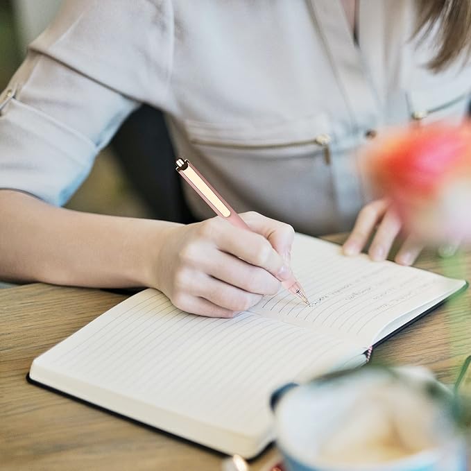 Pens Ballpoint 18-pcs Pens Medium Point Smooth Writing Pens Bulk Pens Black Ink 1.0 mm Journaling Pen Office Supplies for Women & Men