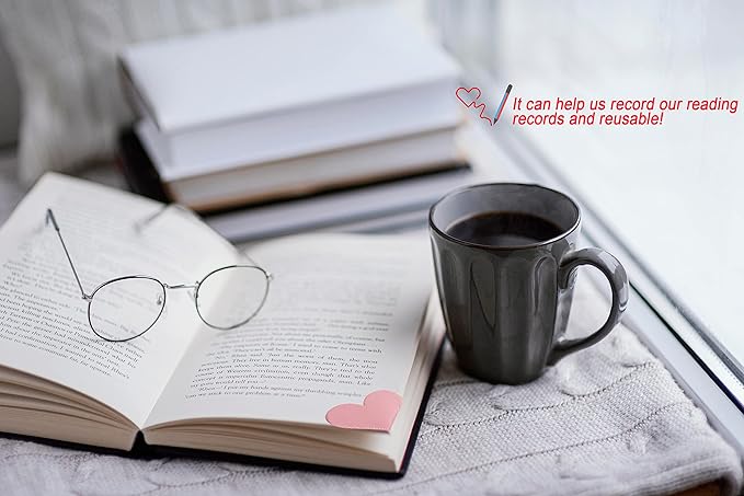 18 PCS Leather Bookmarks for Women with Heart Shape, Cute Corner Bookmark, Book Accessories for Reading Lovers, Book Markers for Women, Bookmarks for Book Lovers (18PCS Heart) Multicolor