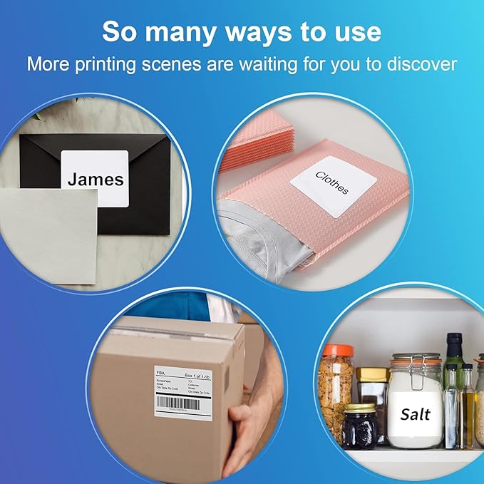 6 Up Shipping Address Labels, 3.33" X 4" (8164/5164) Address Barcode Label for Inkjet/Laser Printer (2000 Sheet -12000 Labels)