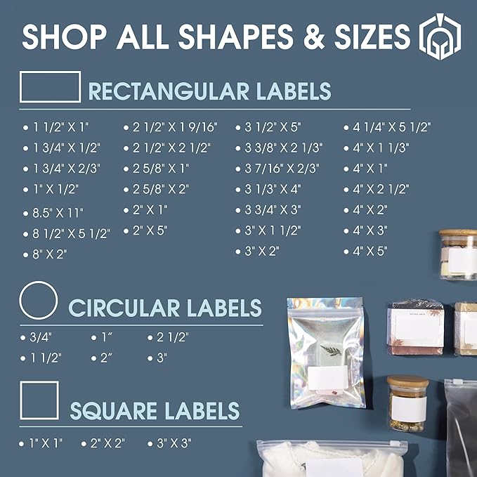 4.25" X 5.5" Matte White Shipping Labels Compatible with Inkjet and Laser Printers - 250 Sheets, 1000 Total Printable Stickers for Mailing, Product Labeling, Organization - Spartan Industrial