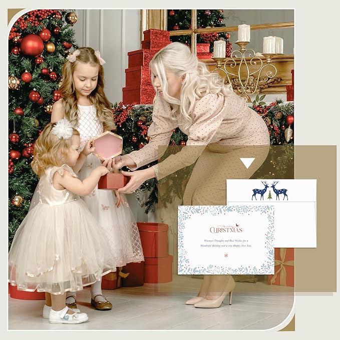 Goefun Blank Note Cards and Envelopes 5 x 7 Folded Cardstock and A7 Envelopes Self Seal 100 Pack for Invitations, Wedding, DIY Greeting Cards, Birthday