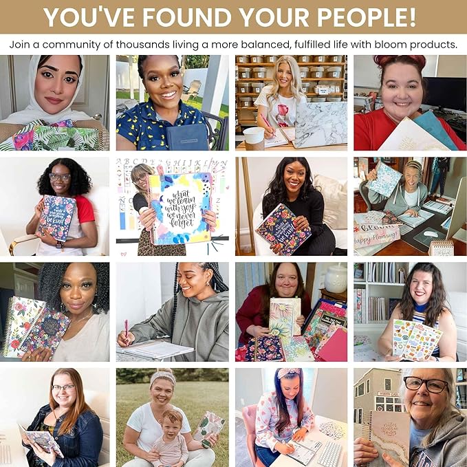 bloom daily planners HARDCOVER 2025 (8.5" x 11") Calendar Year Day Planner (January 2025 - December 2025) - Passion/Goal Organizer - Monthly & Weekly Inspirational Agenda Book - Blooming Wildly