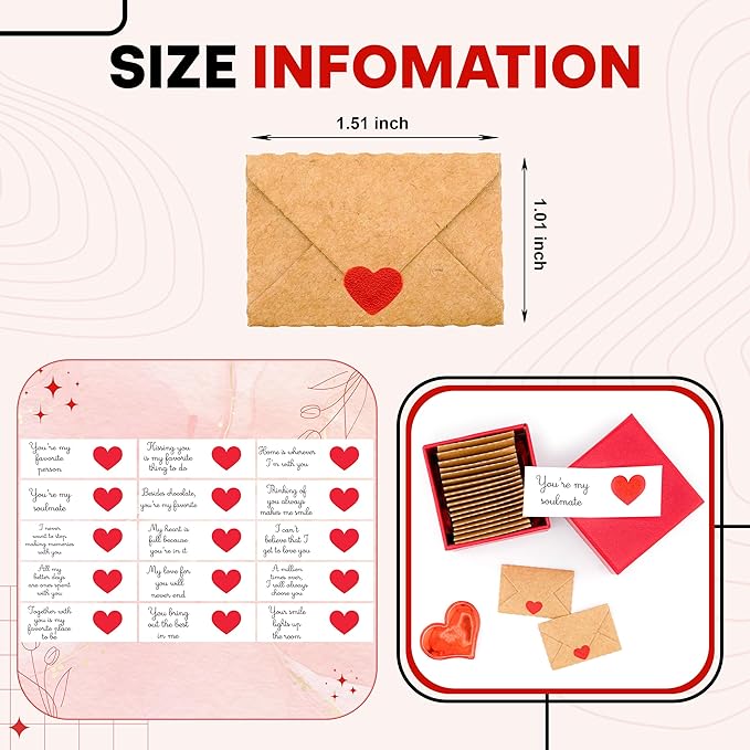 Mini Love Notes card with envelopes: Love cards for Mother's Day, I love you for boyfriend, girlfriend, Wife, Mom from daughter,son, Dad, Love notes for her, love you cards for him, i love you gifts for him