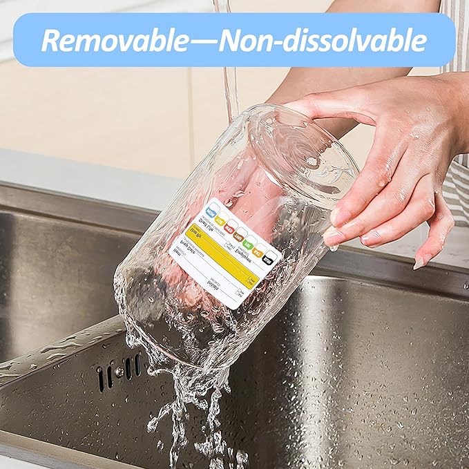 300 Pcs Restaurant Quality Shelf Life Food Rotation Labels, 2” x 3” Self-Adhesive Removable Freezer Food Labels Stickers, Perfect for Reusable Containers, Easy to Remove, Food Safety Date Sticker