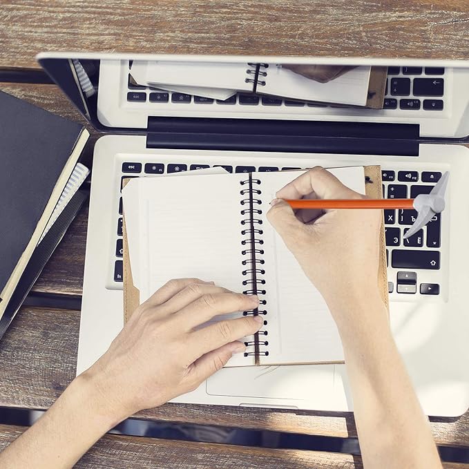 Chinco 24 Pieces Pickaxe Pencils Eraser Set Funny Eraser Topper Pencils Bulk with Axe Shape Erase for Students Gifts