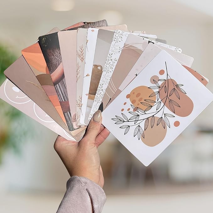 E-reader Cardstock Paper Inserts for Clear Case | 12 pk 4.88 x 6.73” inches Paper White 11th Generation 6.8" Screen Compatible Put Behind Case Colorful Floral Designs Change Out (Design Mix 5)