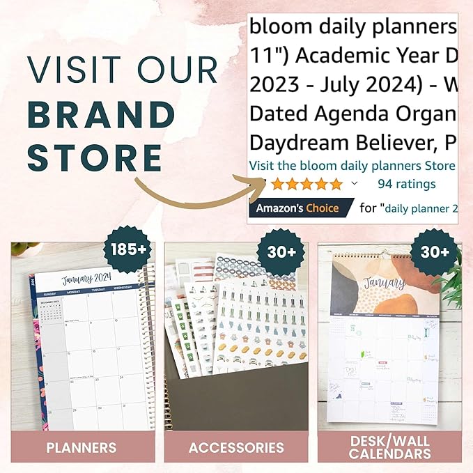 bloom daily planners Hard Cover Complete Wedding Day Planner Bridal Journal & Organizer (Undated) - 9" x 11" - Planning Our Forever