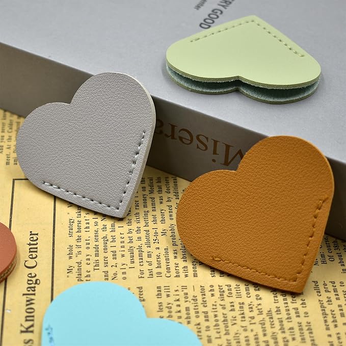 8 pcs Bookmarks,Leather Bookmarks for Reading Women,Cute Kids Love Bookmarks,Gifts for Book Lovers and Book Club,Fun Page Makers,Essentials for Readers,Personalized Bookmark