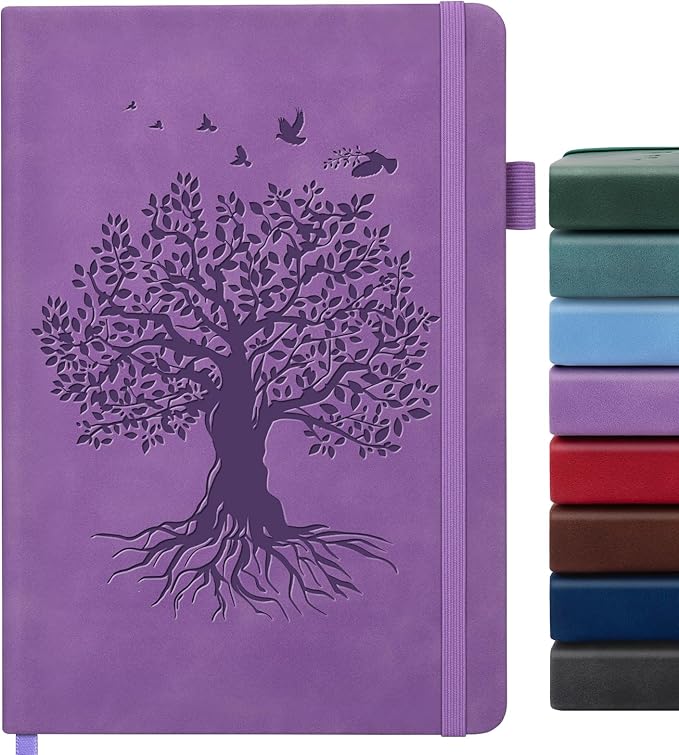 Lined Journal Notebook for Women Men, B5 Hardcover Leather Journals for Writing, 200 Pages Thick Paper, Daily Journal Notebook for Work, School, Note Taking, Business, Travel, College Ruled