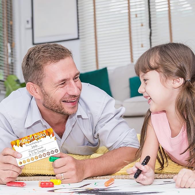 102 PCS Punch Cards, Incentive Reward Card Student Awards Loyalty Cards for Business, Classroom, Kids Behavior, Students, Teachers, 3.5” x 2”, 2 Styles